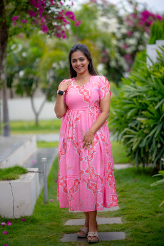 WAVY LEAVES | MATERNITY MAXI ANKLE LENGTH