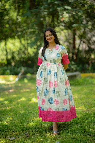 BORDER LEAF | MATERNITY MAXI FULL LENGTH