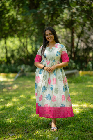 BORDER LEAF | MATERNITY MAXI FULL LENGTH