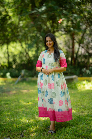 BORDER LEAF | MATERNITY MAXI FULL LENGTH