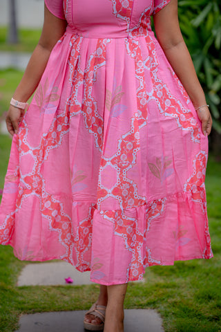 WAVY LEAVES | MATERNITY MAXI ANKLE LENGTH