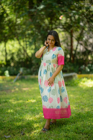 BORDER LEAF | MATERNITY MAXI FULL LENGTH