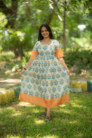 SCALLOP ESTACY | MATERNITY MAXI ANKLE LENGTH