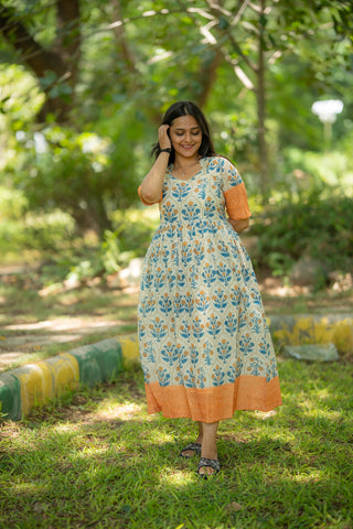 SCALLOP ESTACY | MATERNITY MAXI ANKLE LENGTH