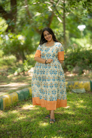 SCALLOP ESTACY | MATERNITY MAXI ANKLE LENGTH