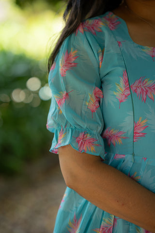 LEAFY AURA | MATERNITY GEORGETTE MAXI ANKLE LENGTH