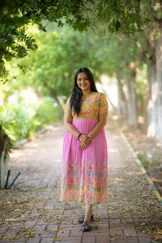 DUAL GARDEN | MATERNITY GEORGETTE MAXI ANKLE LENGTH
