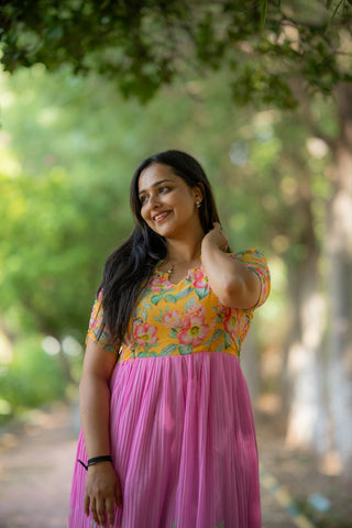 DUAL GARDEN | MATERNITY GEORGETTE MAXI ANKLE LENGTH