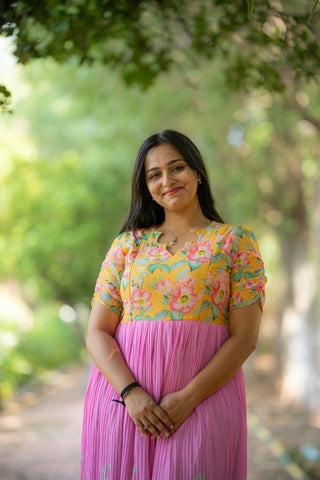 DUAL GARDEN | MATERNITY GEORGETTE MAXI ANKLE LENGTH