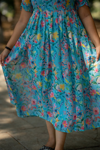 RAINY LEAVES | MATERNITY GEORGETTE MAXI ANKLE LENGTH