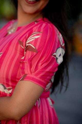 STRIPY ROSE | MATERNITY MAXI ANKLE LENGTH