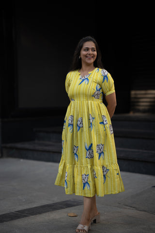 LINEAR ROSE | MATERNITY MAXI ANKLE LENGTH