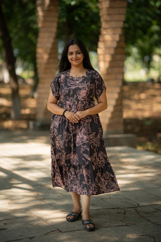 RUSTIC FLOWERS | MATERNITY MAXI ANKLE LENGTH