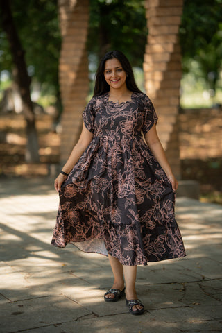 RUSTIC FLOWERS | MATERNITY MAXI ANKLE LENGTH