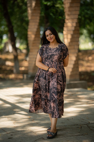 RUSTIC FLOWERS | MATERNITY MAXI ANKLE LENGTH