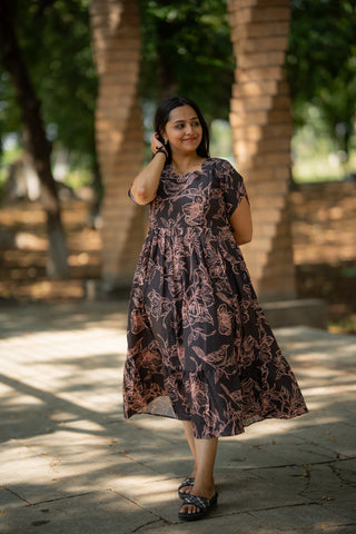 RUSTIC FLOWERS | MATERNITY MAXI ANKLE LENGTH