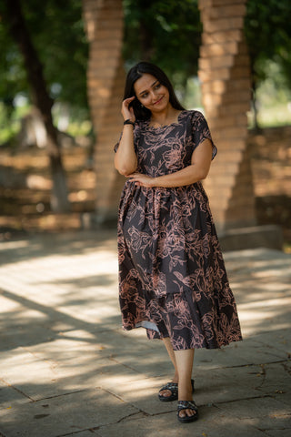 RUSTIC FLOWERS | MATERNITY MAXI ANKLE LENGTH