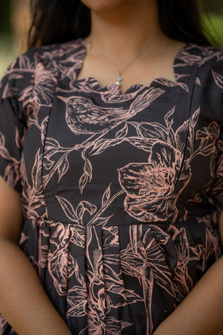 RUSTIC FLOWERS | MATERNITY MAXI ANKLE LENGTH