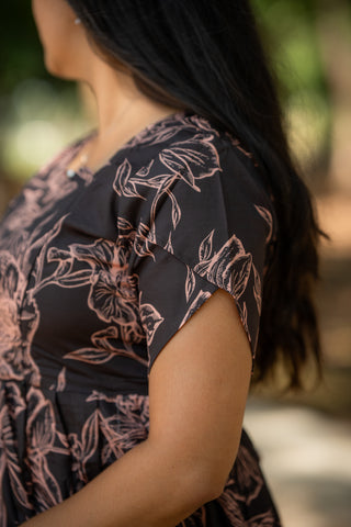 RUSTIC FLOWERS | MATERNITY MAXI ANKLE LENGTH