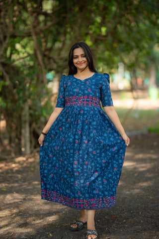 NEELAM FLORAL | MATERNITY COTTON ANKLE LENGTH