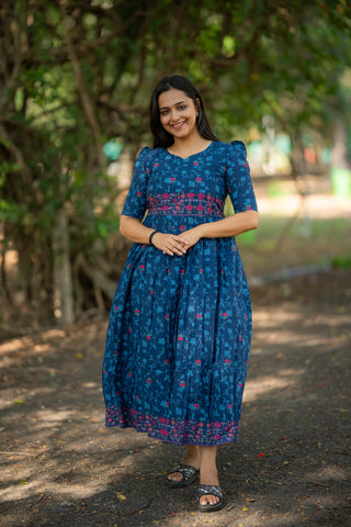 NEELAM FLORAL | MATERNITY COTTON ANKLE LENGTH