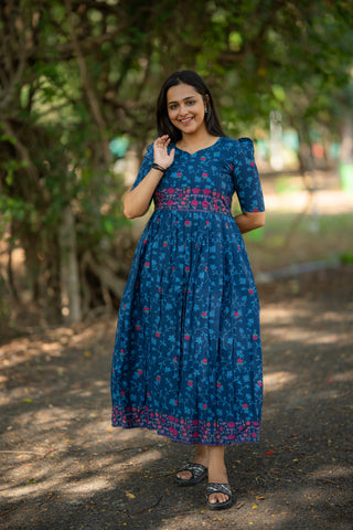 NEELAM FLORAL | MATERNITY COTTON ANKLE LENGTH