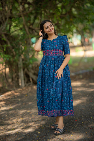 NEELAM FLORAL | MATERNITY COTTON ANKLE LENGTH