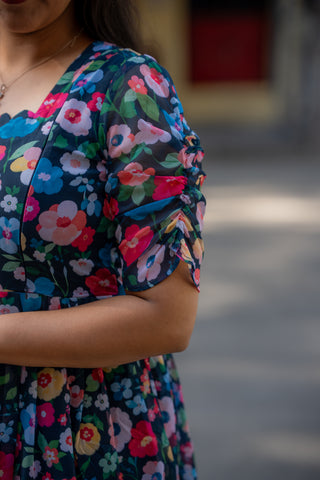 COLOURFUL FLOWERS | MATERNITY MAXI ANKLE LENGTH