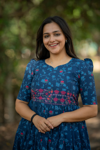 NEELAM FLORAL | MATERNITY COTTON ANKLE LENGTH