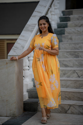 SUNKISSED DAHLIA| MATERNITY MAXI ANKLE LENGTH