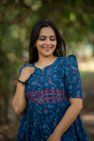 NEELAM FLORAL | MATERNITY COTTON ANKLE LENGTH