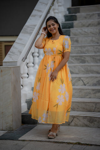 SUNKISSED DAHLIA| MATERNITY MAXI ANKLE LENGTH