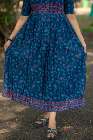 NEELAM FLORAL | MATERNITY COTTON ANKLE LENGTH