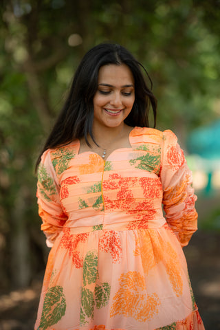 CORAL & SAGE | MATERNITY GEORGETTE MAXI ANKLE LENGTH