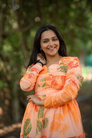 CORAL & SAGE | MATERNITY GEORGETTE MAXI ANKLE LENGTH