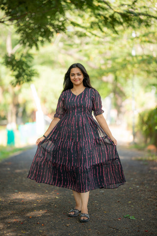 LINES | MATERNITY GEORGETTE MAXI ANKLE LENGTH