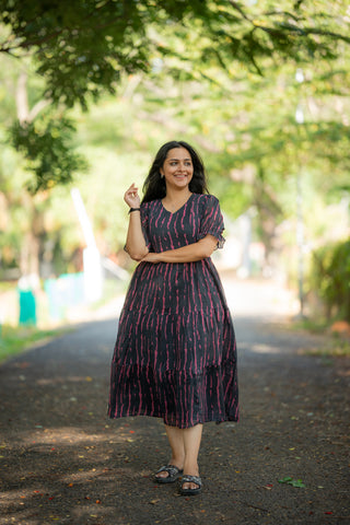 LINES | MATERNITY GEORGETTE MAXI ANKLE LENGTH