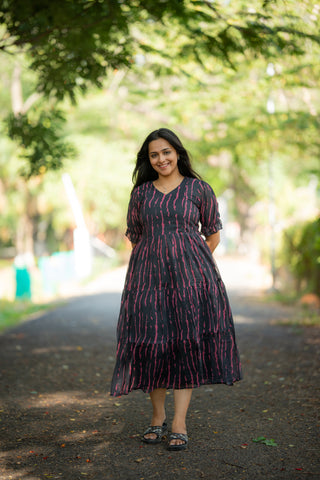 LINES | MATERNITY GEORGETTE MAXI ANKLE LENGTH