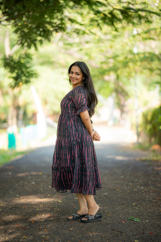 LINES | MATERNITY GEORGETTE MAXI ANKLE LENGTH