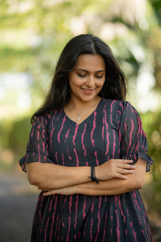 LINES | MATERNITY GEORGETTE MAXI ANKLE LENGTH