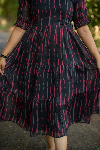 LINES | MATERNITY GEORGETTE MAXI ANKLE LENGTH