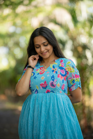 OCEAN DUAL | MATERNITY GEORGETTE MAXI ANKLE LENGTH