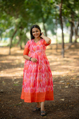 CHEVRON BORDER | MATERNITY MAXI ANKLE LENGTH