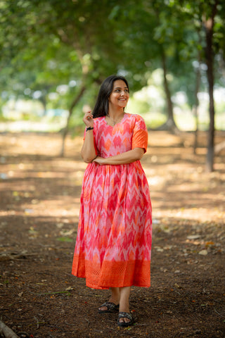 CHEVRON BORDER | MATERNITY MAXI ANKLE LENGTH