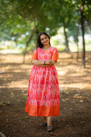 CHEVRON BORDER | MATERNITY MAXI ANKLE LENGTH