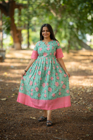 PASTEL ROSE | MATERNITY MAXI ANKLE LENGTH