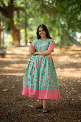 PASTEL ROSE | MATERNITY MAXI ANKLE LENGTH