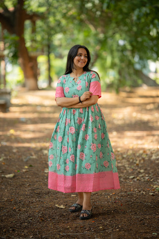 PASTEL ROSE | MATERNITY MAXI ANKLE LENGTH