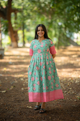 PASTEL ROSE | MATERNITY MAXI ANKLE LENGTH