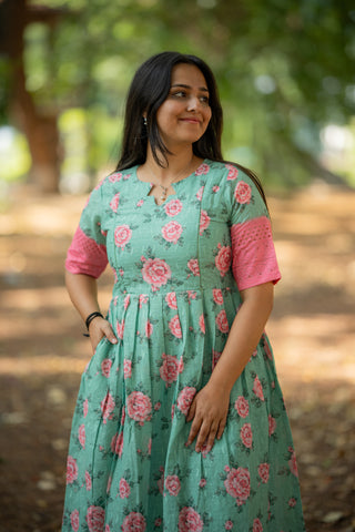 PASTEL ROSE | MATERNITY MAXI ANKLE LENGTH